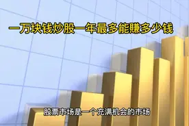 一万块钱炒股一年最多能赚多少钱视频封面
