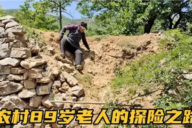 农村老人闲不住，89岁还爬着去地劳动，勤劳的女人真是太伟大了！视频封面