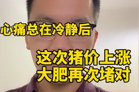 十一节后猪价连续上涨，大肥真的压对了？ 猪价持续涨起来么？视频封面