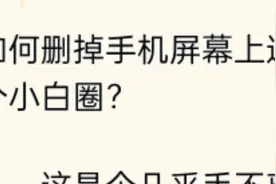 如何删掉手机屏幕上这个小白圆圈？视频封面