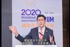 #缅甸驻华大使在华逝世 中方：深表哀悼#吴苗丹佩大使视频封面