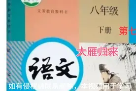 八下语文第七课《大雁归来》视频封面