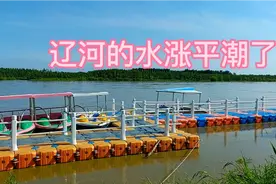 新民市辽河水已经涨平潮了，流速很快，游船已封锁……视频封面