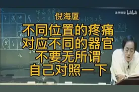 不同位置的疼痛，对应不同的器官。视频封面