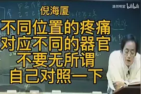 不同位置的疼痛，对应不同的器官。视频封面