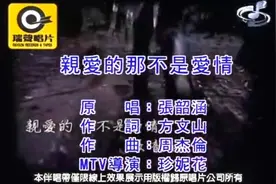 《亲爱的那不是爱情》张韶涵MV 经典老歌，听的都是满满的回忆😊视频封面