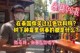 泰国红色饮料能喝吗？路边商场大树下的神龛都是什么呢？视频封面