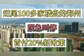 刚刚，烂尾100多家楼盘的郑州叫停首付20%，难道郑州不救市了？视频封面