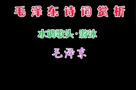 毛泽东诗词赏析《水调歌头•游泳》视频封面