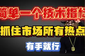 简单一个技术指标，抓住市场所有叠加热点属性的个股，有手就行！