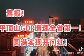 喜报！平顶山市GDP增速河南省全省第一！高于全国全省视频封面