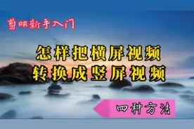 详细讲解横屏视频变竖屏的四种方法，抖音流行的情感视频常用手法视频封面
