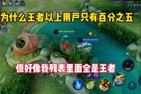 王者段以上占比才百分之五，为什么我好友基本上全是王者？视频封面