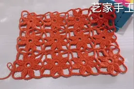钩针编织一线连小花朵 钩织衣服 围巾 桌垫也太好看了吧
