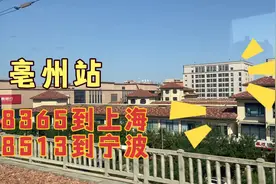 K8365，亳州10:55开，上海22:28到，历时11个小时33分钟820公里
