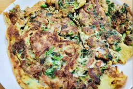 广东顺德名菜“鱼肠煎鸡蛋”的做法，入口甘香超好吃，步骤很关键视频封面