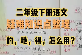“的、地、得”怎么使用？二年级下册语文课本中疑难知识点梳理视频封面