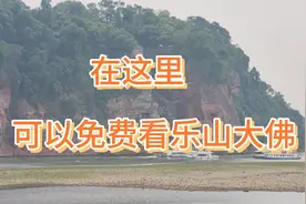 今天到了乐山想去看大佛，但因为门票太贵，找了一个免费的地方看视频封面