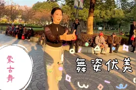 公园大婶独舞“呼伦贝尔大草原”，优雅大方的舞姿令人难忘