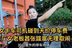 停车厂女老板嚣张跋扈，无理取闹女卡车司机恼羞成怒视频封面