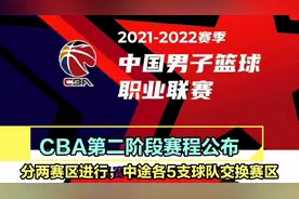 CBA第二阶段赛程公布，分两个赛区进行，中途各5支球队交换赛区视频封面