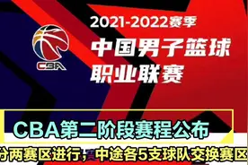 CBA第二阶段赛程公布，分两个赛区进行，中途各5支球队交换赛区视频封面
