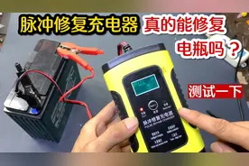 网上买了一个脉冲修复充电器，真的能修复坏电瓶吗？测试后知道了视频封面