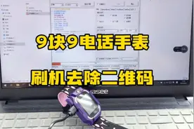 9块9电话手表刷机去除开机二维码限制视频封面
