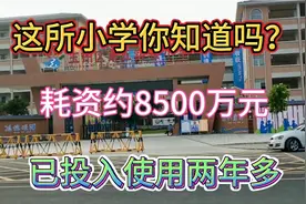 耗资约8500万元新建的小学，你知道在哪里吗？原来在这里视频封面