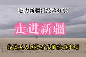 资深戈壁石玩家魅力新疆哥浅谈分享在无人区探宝的经验与注意事项视频封面