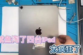 一口气从咸鱼淘来了四台iPad，都很便宜，全部修好后是亏还是赚呢视频封面