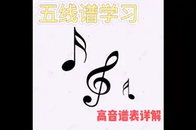 五线谱学习之高音谱表详解视频封面