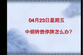 中钢转债熔断停牌了，下一步怎么操作？