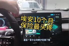 埃安大品牌，销量好，但等到第二年，保险公司不给你投保，头疼
