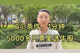 A股：只要1分钟，就能从5000多只股票选出强势股，终生受用！