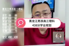 黑龙江男孩高三理科438分学业规划视频封面