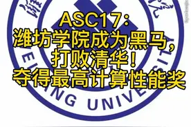 黑马潍坊学院计算机打败清华视频封面