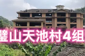 重庆大学城后山璧山天池村4组荒废多年的别墅群和水库鱼塘能钓鱼视频封面