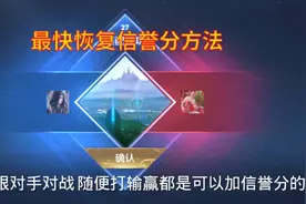 这个方法可以快速恢复信誉分