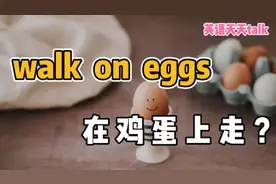 walk是“走”，egg是“鸡蛋”，英语“walk on eggs”到底啥意思视频封面
