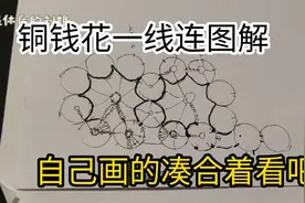 钩织一线连铜钱花图解没有呀，自己画吧姐妹们大家凑合着看看视频封面