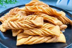 农村老妈用了30年炸翻花麻叶配方，咬一口酥脆掉渣，放半年不回潮