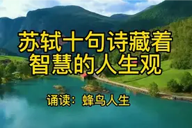 #品苏轼10句诗，藏着最智慧的人生观。#是否对你也有启发。视频封面