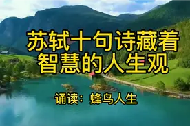 #品苏轼10句诗，藏着最智慧的人生观。#是否对你也有启发。视频封面