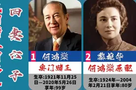 澳门赌王何鸿燊，四妻六子，最小儿子才28岁视频封面
