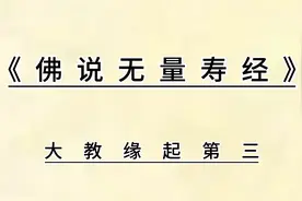 《佛说无量寿经》大教缘起第三视频封面