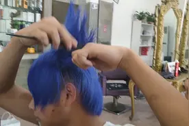 杀马特发型打造过程