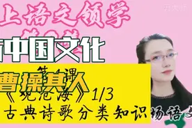 七上初二第四课《观沧海》中国古典诗歌分类及曹操其人与中国文化视频封面