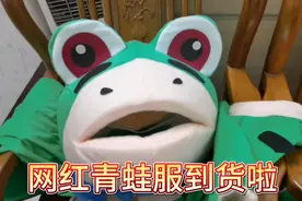 我的网红青蛙服到货啦！超级期待穿上衣服的效果，肯定是呆萌可爱