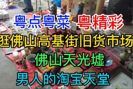 逛佛山高基街旧货市场，佛山天光墟，男人的淘宝天堂，粤语中字幕视频封面